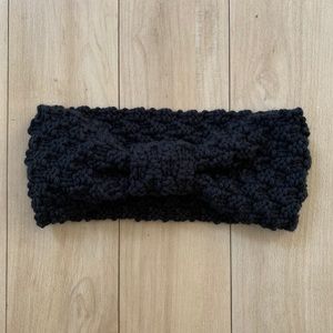 Handmade Black Knit Headband